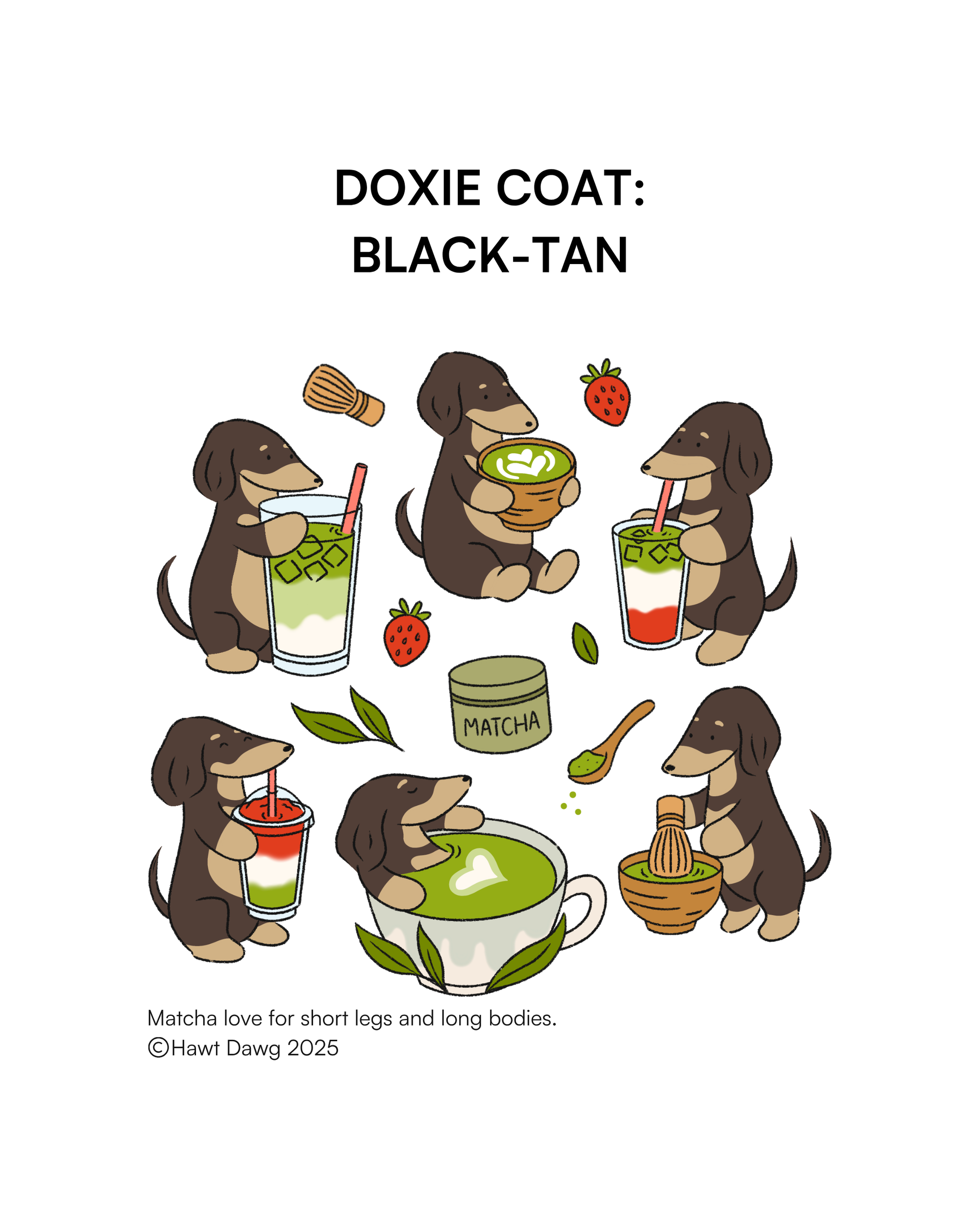 [PO] Doxies & Matcha Tee – KHAKI