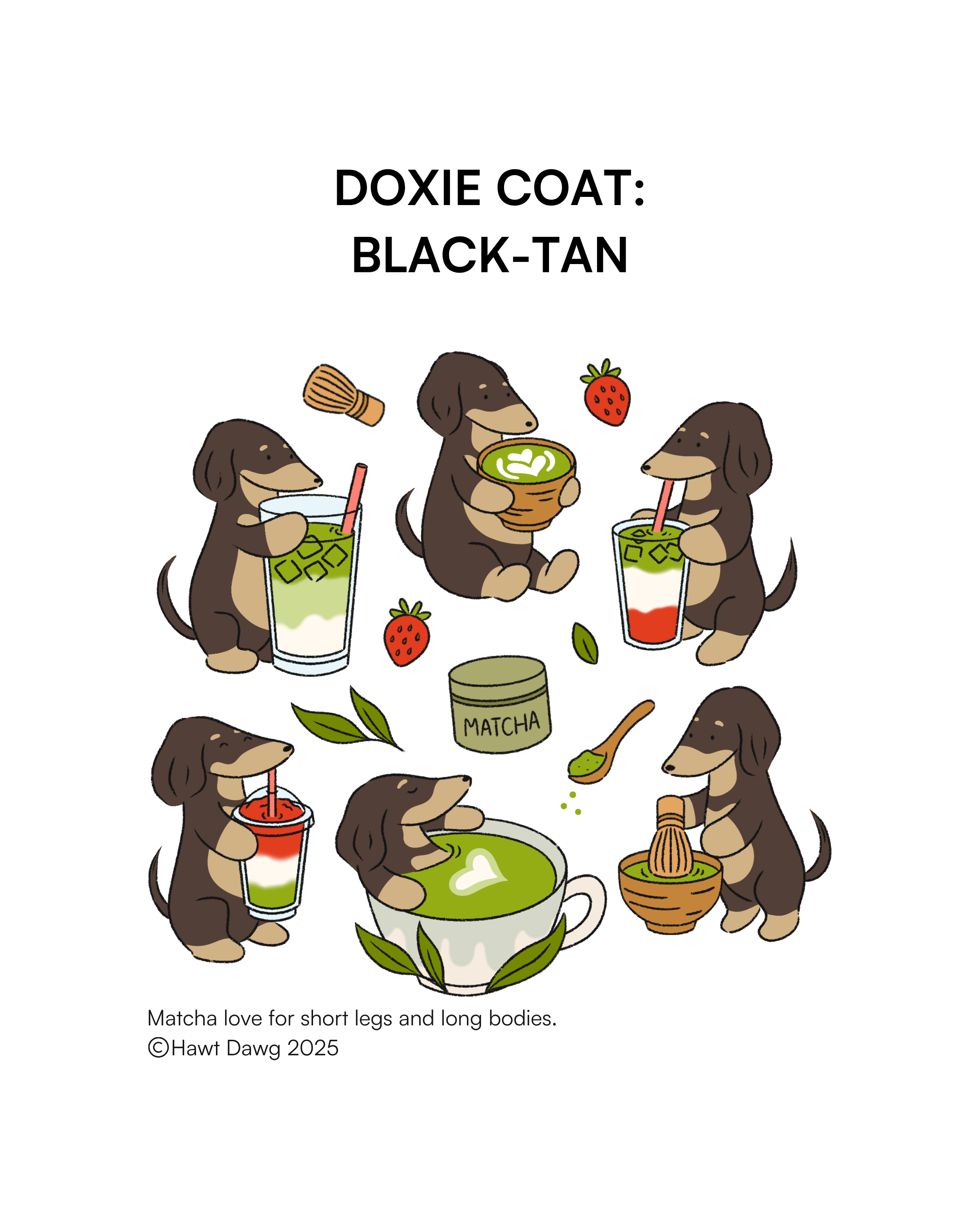 [PO] Doxies & Matcha Tee – KHAKI