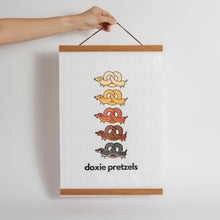Load image into Gallery viewer, &#39;Doxie Pretzel&#39; Wall Scroll
